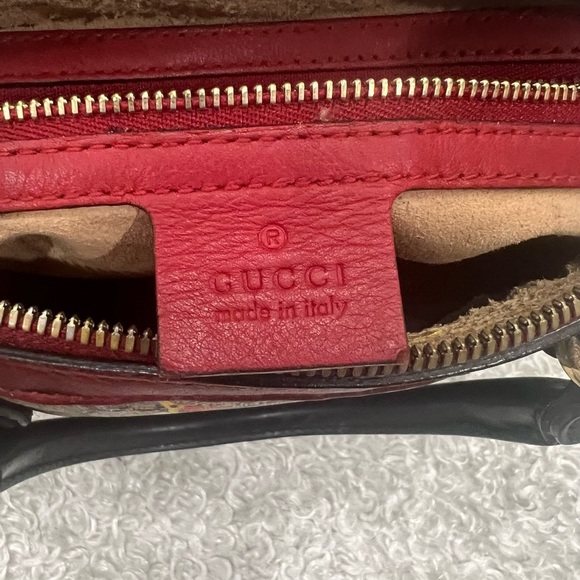 Gucci Multicolor GG Blooms Supreme Canvas and Leather Boston Bag - Picture 13 of 16